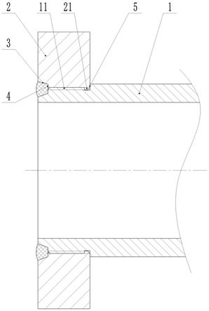 液压缸的缸筒和前端法兰连接结构的制作方法