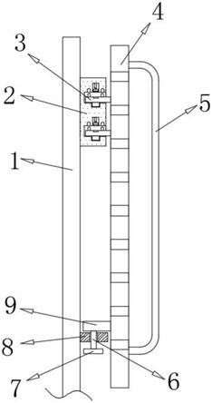 一种工程车辆用车梯的安装结构的制作方法
