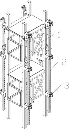 一种建筑施工用液压自爬式操作架的制作方法