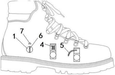 一种带透气孔开关装置的鞋的制作方法