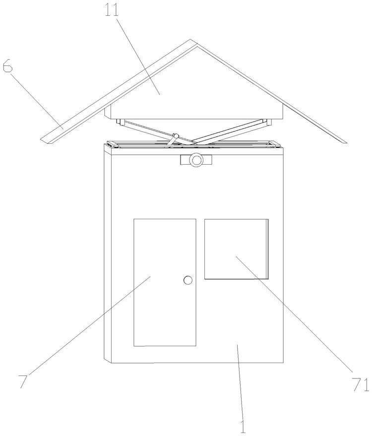 一种顶盖可升降的治安岗亭的制作方法