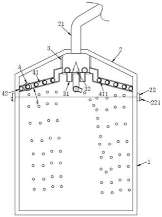 一种谷物仓储用进仓缓冲撒布器装置的制作方法