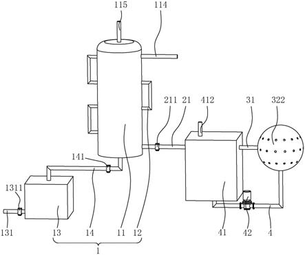 一种渗氮炉的氨气处理装置的制作方法