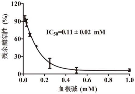 血根碱在制备洋刀豆脲酶抑制剂中的应用