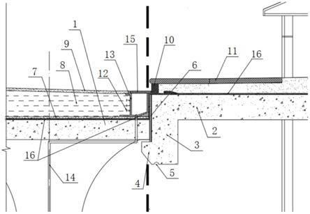 一种站房和桥间变形缝排水结构的制作方法