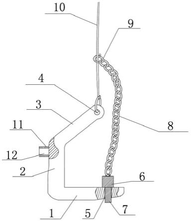 一种变压器制造专用卷料吊运L形钩结构的制作方法