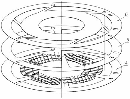 一种圆角弹性箔片支撑结构的推力动压气体轴承的制作方法
