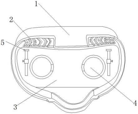 一种透气性强的VR眼镜框的制作方法