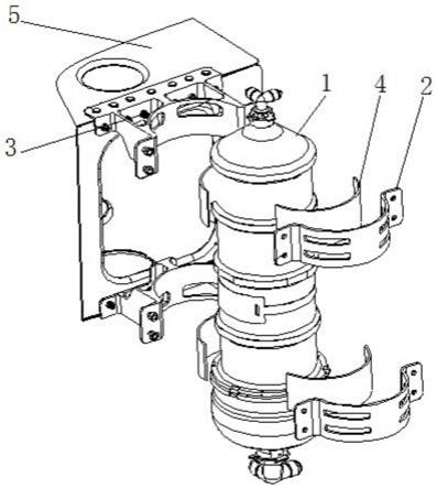 一种航空活塞式蓄压器安装结构的制作方法