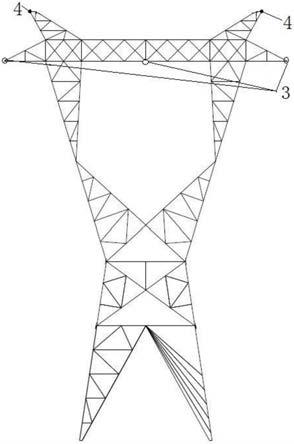 现有技术中,输电线铁塔主要包括两大类:水平直线塔01和耐张塔02.