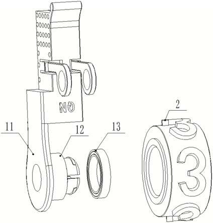一种单边支撑的滚轮印章及组合式滚印装置的制作方法