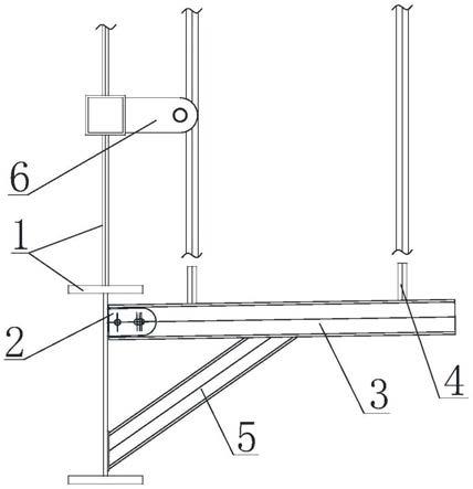 一种悬挑式脚手架搭设工装的制作方法