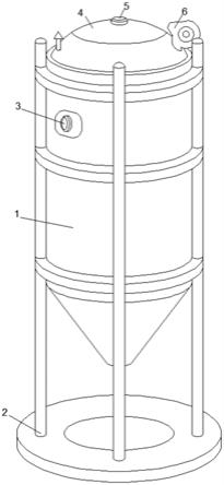 一种建筑施工用储料筒装置的制作方法