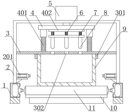 一种建筑施工用混凝土浇筑震动装置的制作方法