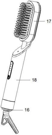 一种可插拔式交流转尾负离子直发梳的制作方法