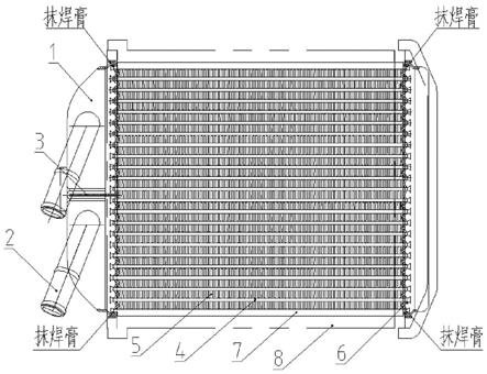 一种汽车全铝暖风器及其装配方法与流程