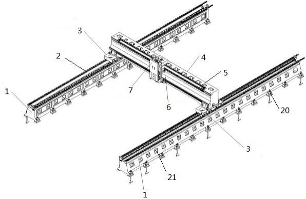 一种床身横梁为铸件的水切割加工中心光机的制作方法
