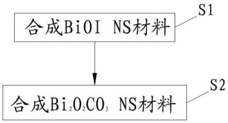 用于电催化还原的Bi2O2CO3NS材料的制备方法与流程