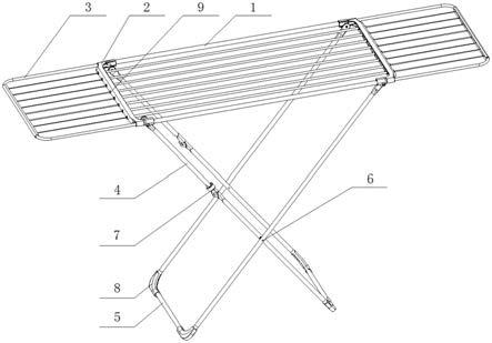 一种两边伸缩折叠晾衣架的制作方法