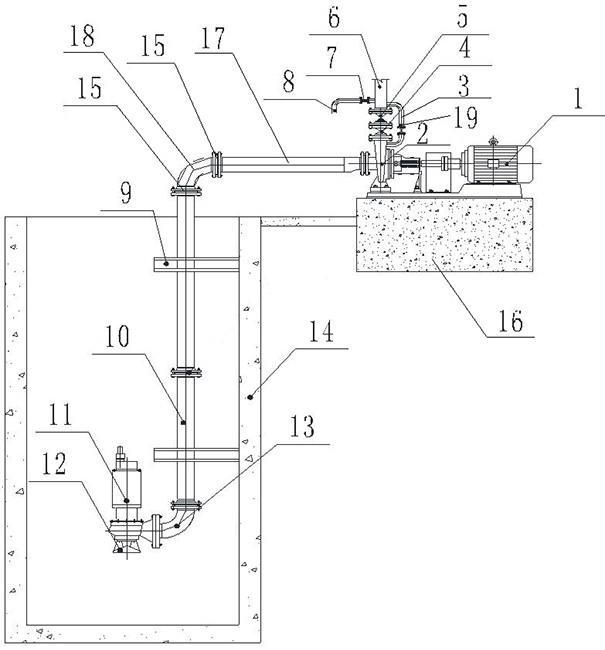 一种能提高吸水高度的离心式水泵装置的制作方法