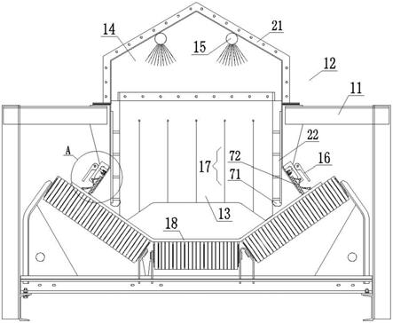 一种输煤皮带机导料槽密封结构的制作方法