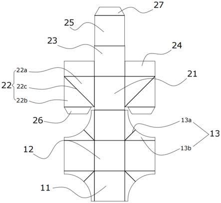 一种具有内托的纸折包装盒及其成型方法与流程