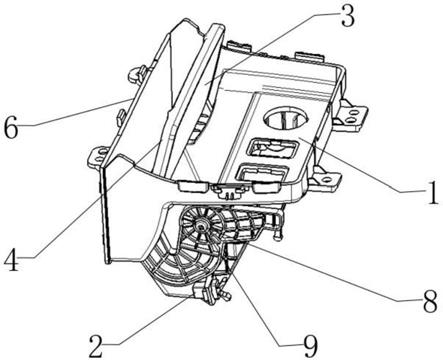 一种翻盖式储物盒总成结构的制作方法