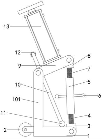 一种矿井施工液压顶升支架的制作方法