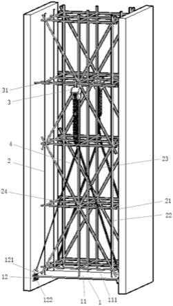 一种电梯井操作架的制作方法