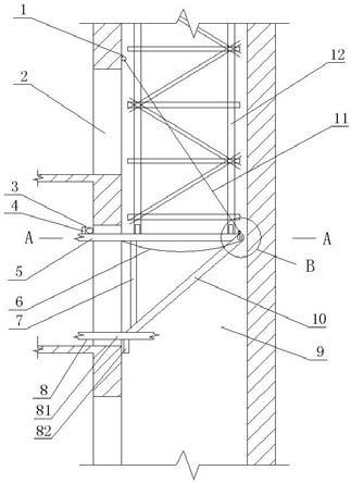 一种电梯井装配式施工操作平台的制作方法
