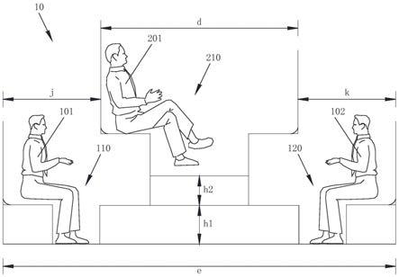 客运交通工具高密度坐席布局结构的制作方法