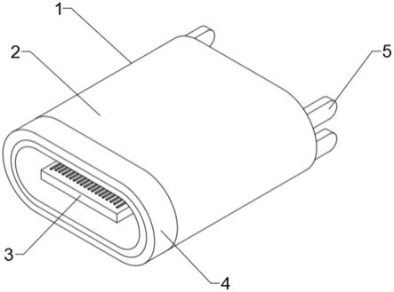 TypeC斜口式防水连接器的制作方法