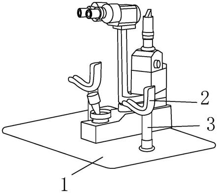 一种用于裂隙灯显微镜的可调节肘部支架
