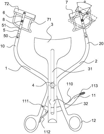 一种侧钩角度可调节的腹壁牵开器的制作方法