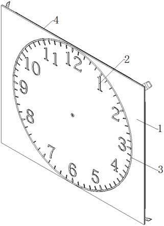 一种凸字一体夜光字时钟盘的制作方法