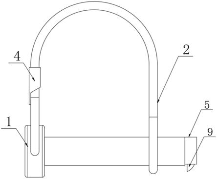 U型锁扣传动组件的制作方法