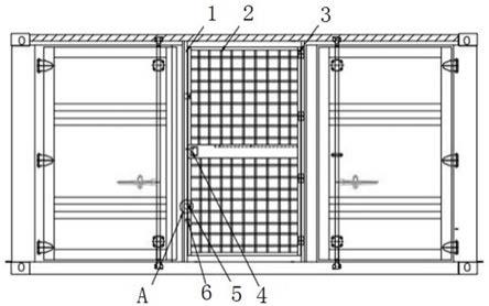 电气集装箱用电磁防护网门的制作方法