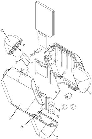 读卡器盖子安装结构的制作方法