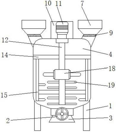 一种具有防护功能的桥梁用小型施工原料混合装置的制作方法