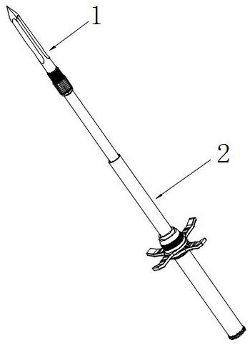 一种带刺刀的挡刀伸缩警棍的制作方法