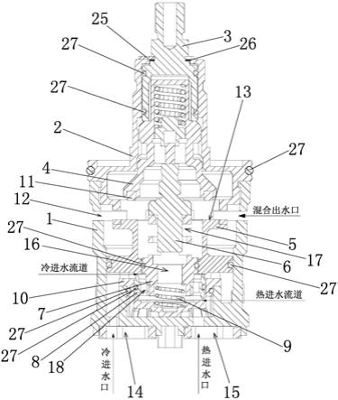 一种冷启动单柄恒温阀的制作方法