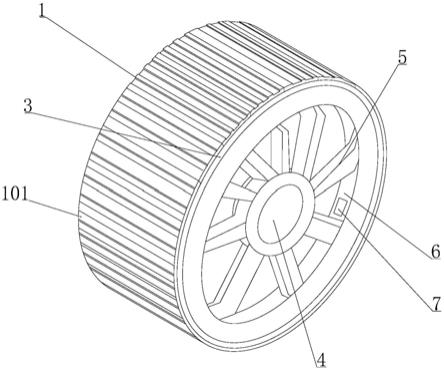 一种具有弹性缓冲结构的橡胶轮胎的制作方法