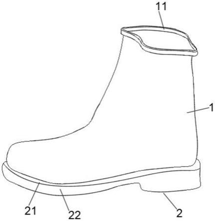 一种防滑效果好的雪地靴的制作方法