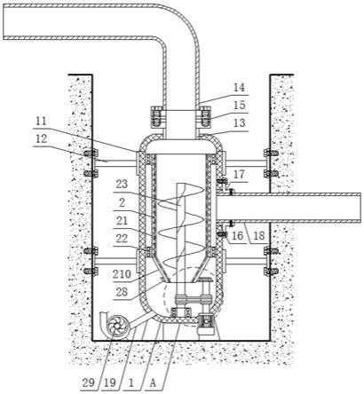 一种减少供气管道内瓦斯气中含水量的装置的制作方法