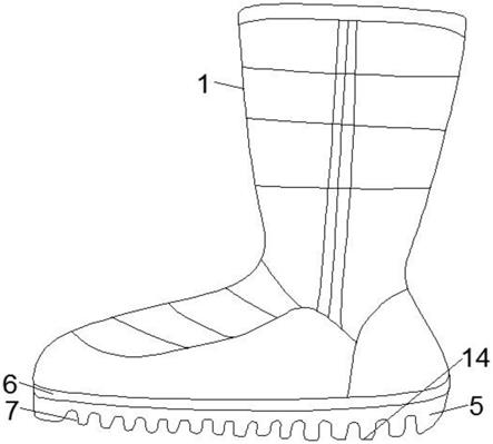 一种内胆可安装拆卸的雪地靴的制作方法
