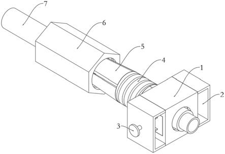 一种基于木柜加工的气动高频钉角机的管道连接结构的制作方法