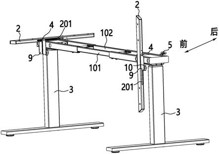一种带有锁定结构的翻转桌架和桌子的制作方法