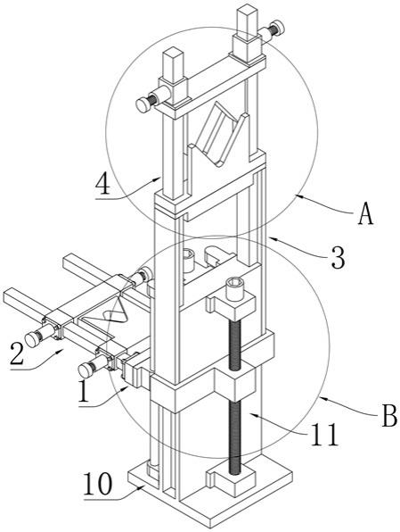 一种竖向连通弯管连接夹持工装的制作方法