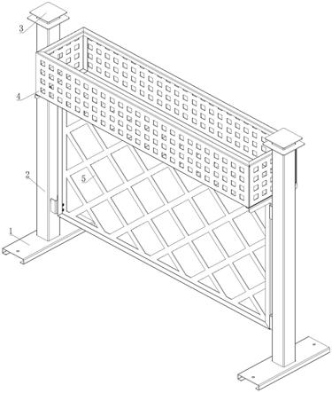 一种异形金属栏杆安装结构的制作方法