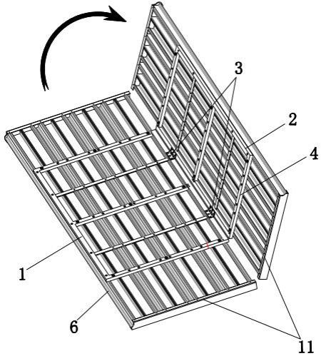 休闲摇椅用底板结构的制作方法